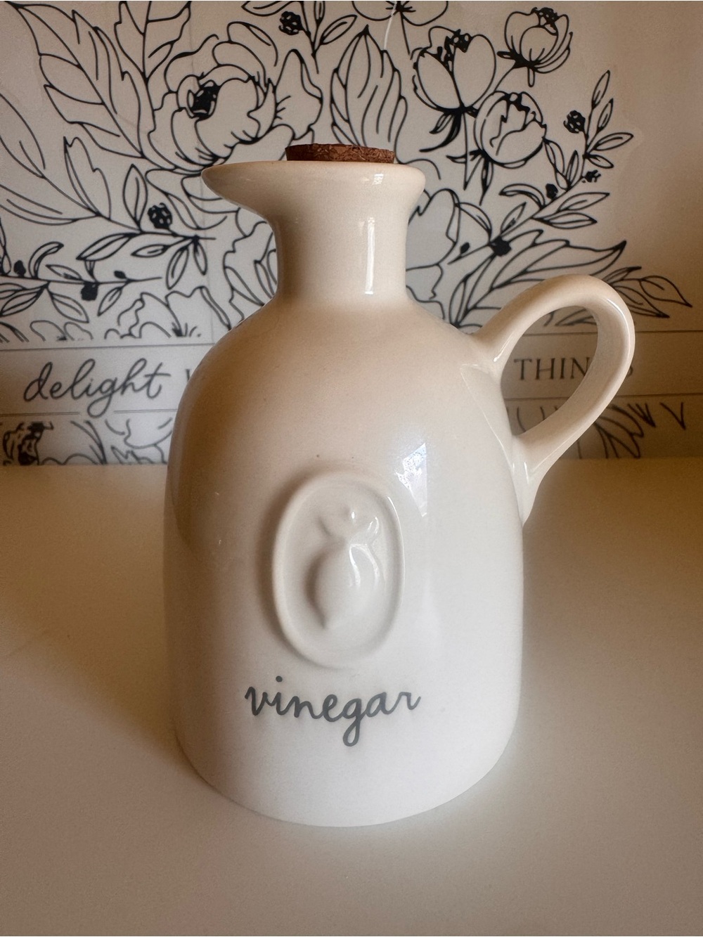 RAE DUNN Ceramic VinegarCruet